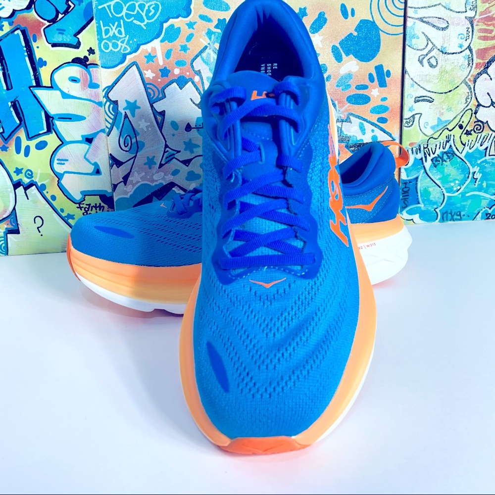 Hoka Bondi 8 Coastal Sky/Orange 1123202 - Picture 5 of 8